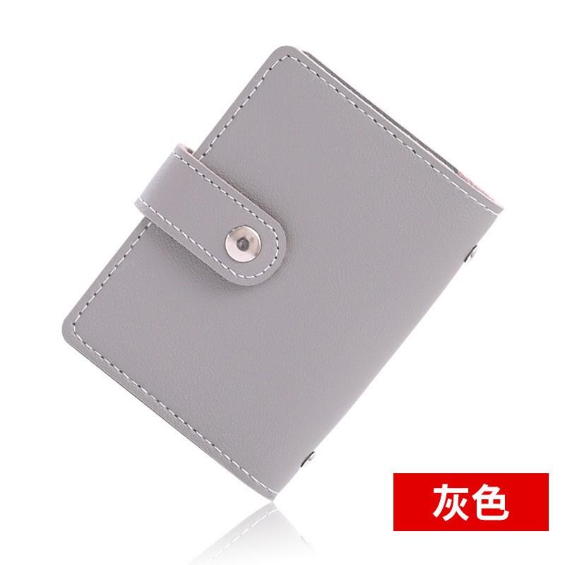 26 Card Slots PU Leather Color Card Holder
