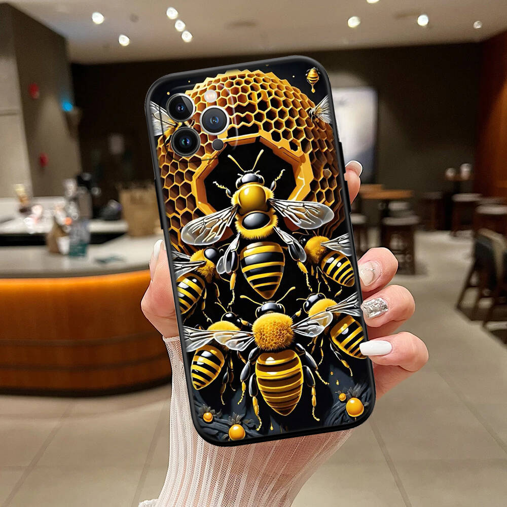 Art Bees Cartoon Case for Samsung Note 20 10 S25 Plus Ultra Lite FE A11 A26 A51 A52 A53 A56 A70 A71 A72 A73 M20 M30 M21 M31 M51