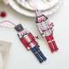Colorful Cartoon Nutcracker Wooden Christmas Tree Ornament Pendant
