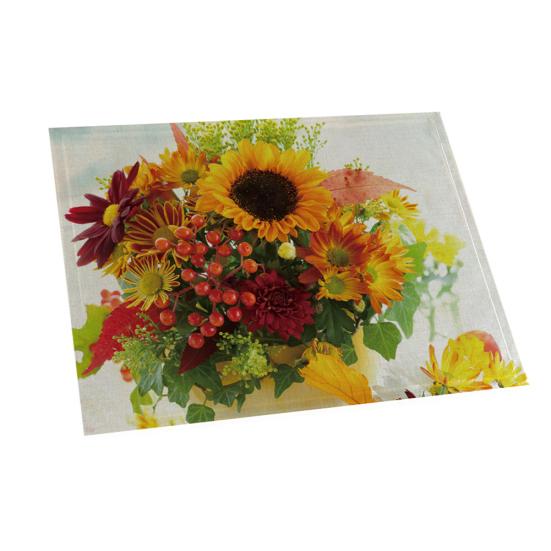 

42x32 см Колокольчик подсолнуха с принтом, теплоизоляционная подставка для столовых приборов, водонепроницаемый настольный коврик