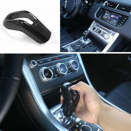 For 14-2017 Range Rover Sport Central Console Gear Shift Knob Decor Carbon Fiber