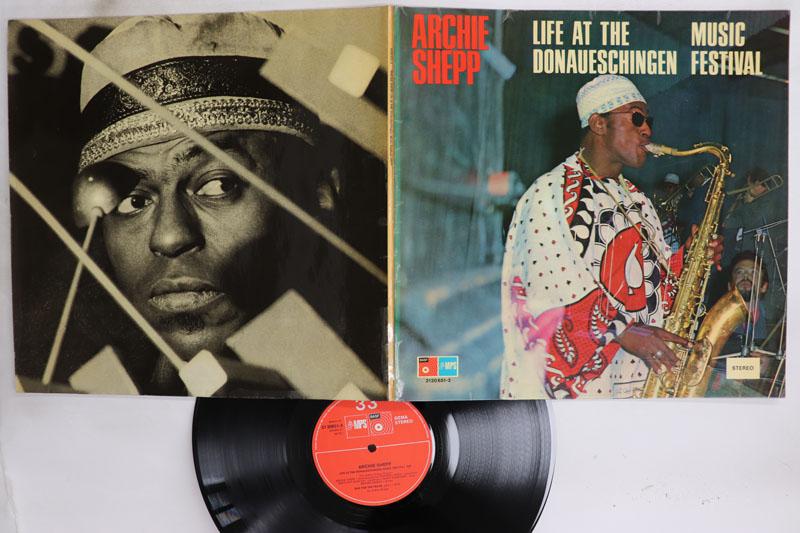 

LP Record ARCHIE SHEPP Life At The Donaueschingen Music Fe 21206513 MPS 1971 Germany Jazz Used