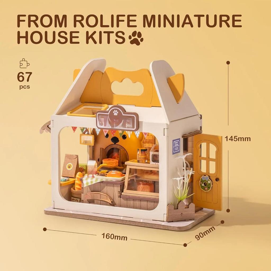 ROBOTIME Rolife 3D Puzzles Box Shop DIY Miniature House Kit DS033