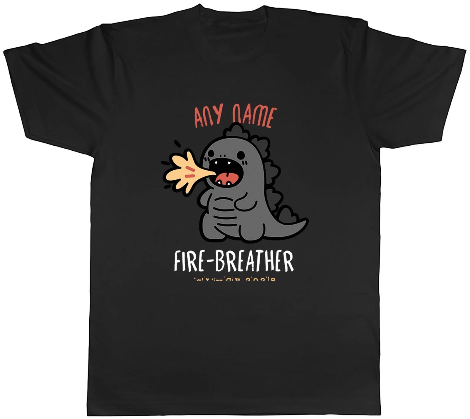 Personalised Name Year Fire Breathing Dragon Since Mens T-Shirt Tee Gift Top XXXL