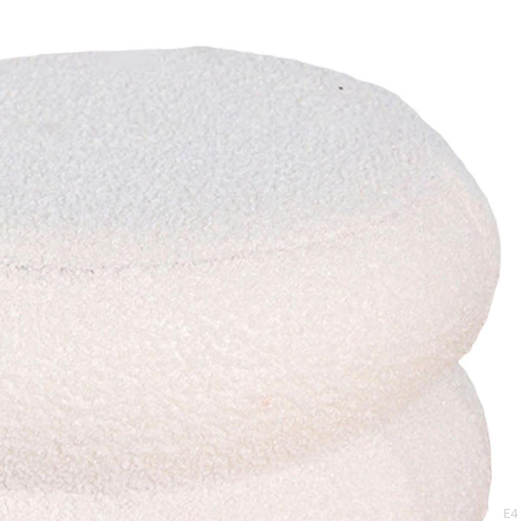 Dekorativní kulatá otomanová stolička, stabilní a pohodlná pro pohovku, podnožka, obouvání