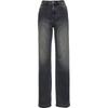 ONLY 2025 Women's Vintage Washed High-Waist Straight-Leg Jeans