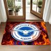 Brighton & Hove Albion Football Design Crystal Velvet Rug Soft Decorative Mat for Bedroom Entrance