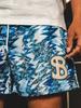 Modne Siatkowe Spodenki BKTSQD z Przerwanym Sygnałem - Luźne Duże Rozmiary Moda Codzienna Sportowe Plażowe Kąpielówki na Lato