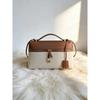/cm Brotdosen-Tasche Premium-Leder-Box-Tasche Neue Retro-Rindsleder Schulter-Umhängetasche Handtasche Damen