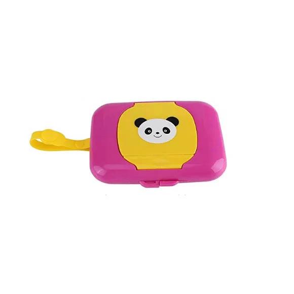 Pojemnik na chusteczki dla niemowląt Pudełko na mokre chusteczki Dozownik na wózek Przenośne Wieko na sznurku Zakryte pudełka na chusteczki