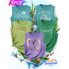 2026New Women's vest5Pieces Letter Heart Gold Foil Print Simple, Stylish, Casual, Versatile, Comfortable, Soft, Skin-friendly Spring/summer Top S-XXL