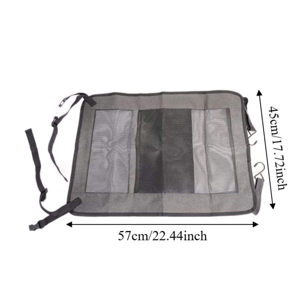 Elastic Car Seat Storage Net Mesh Bag Car Seat Organizer Pet Safety Isolation Net Rear Seat