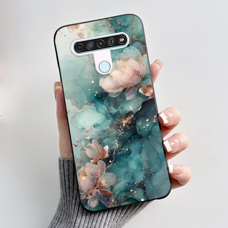 Luxury Cute Cool Boys Girls Case For LG K61 Q61 Q70 Phone Case Black Matte Soft Silicone Back Cover Protective TPU Bumper Shell