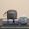 ZISIZ Celadon Lotus Portable Travel Tea Set