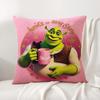 Funny Cartoon S-Shreks Pillow Case Natural Linen Organic Fabric Double-Sided Printing Breathable Perfect For Home Decor