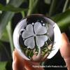 Four-Leaf Clover Glass Crystal Ball Ornament - Friendship Home Decor & Gift for Birthdays