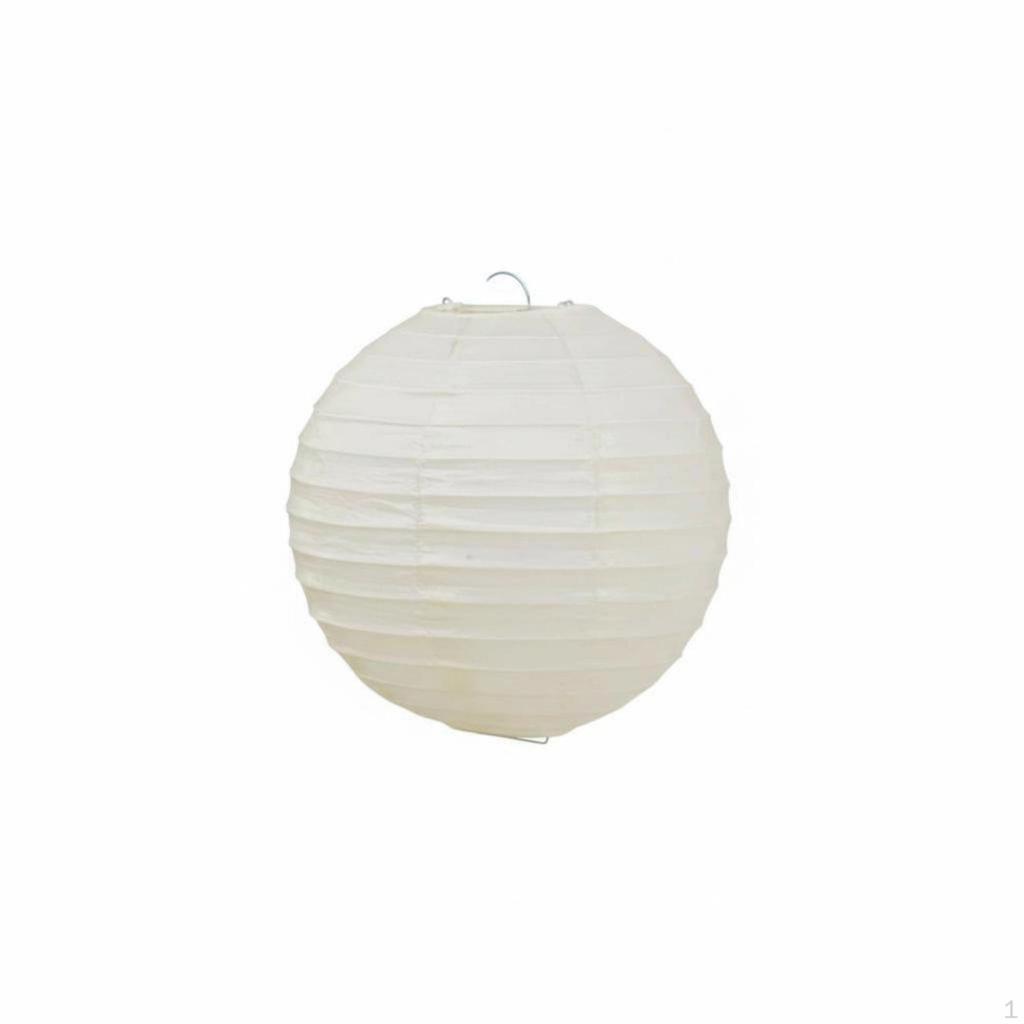 Round Paper Lantern Hanging Lampshade Handmade for Wedding Home Farm Inn 15cm White