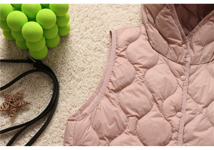 2024 Autumn/Winter Lightweight Hooded Short Down Vest - Warm Base Layer