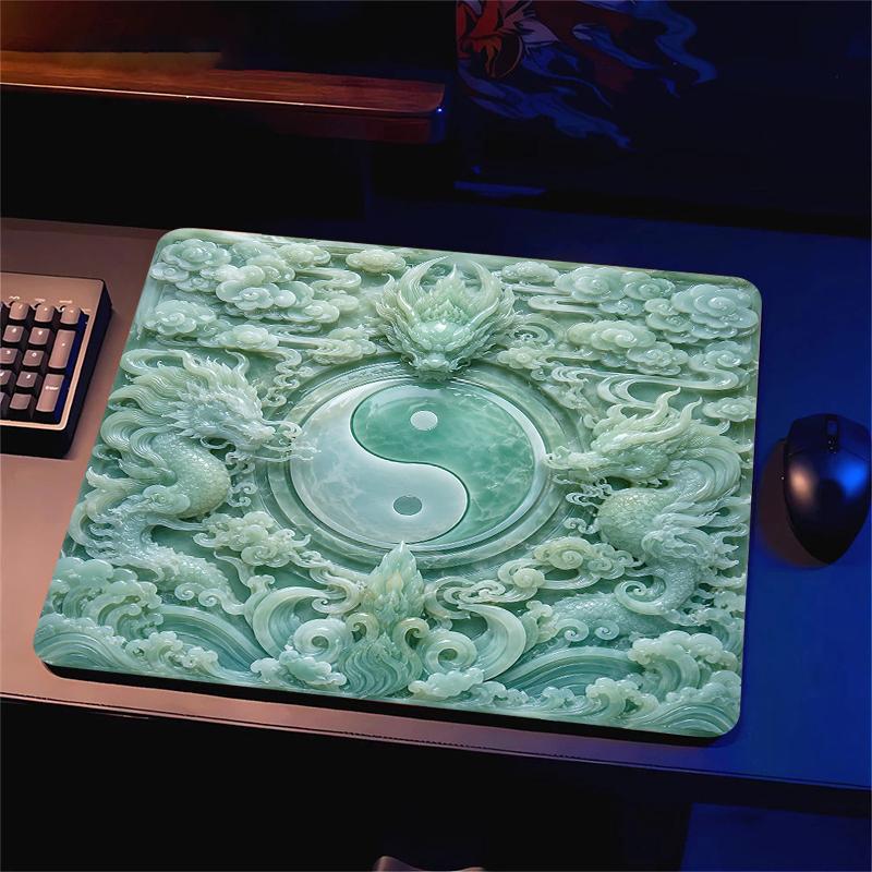 Yin-Yang Balance E-Sport Mauspade Gaming Dekoration PC Schreibtisch Zubehör Mauspade Teppich Büro Dekoration Setup Gamer Schreibtischpad