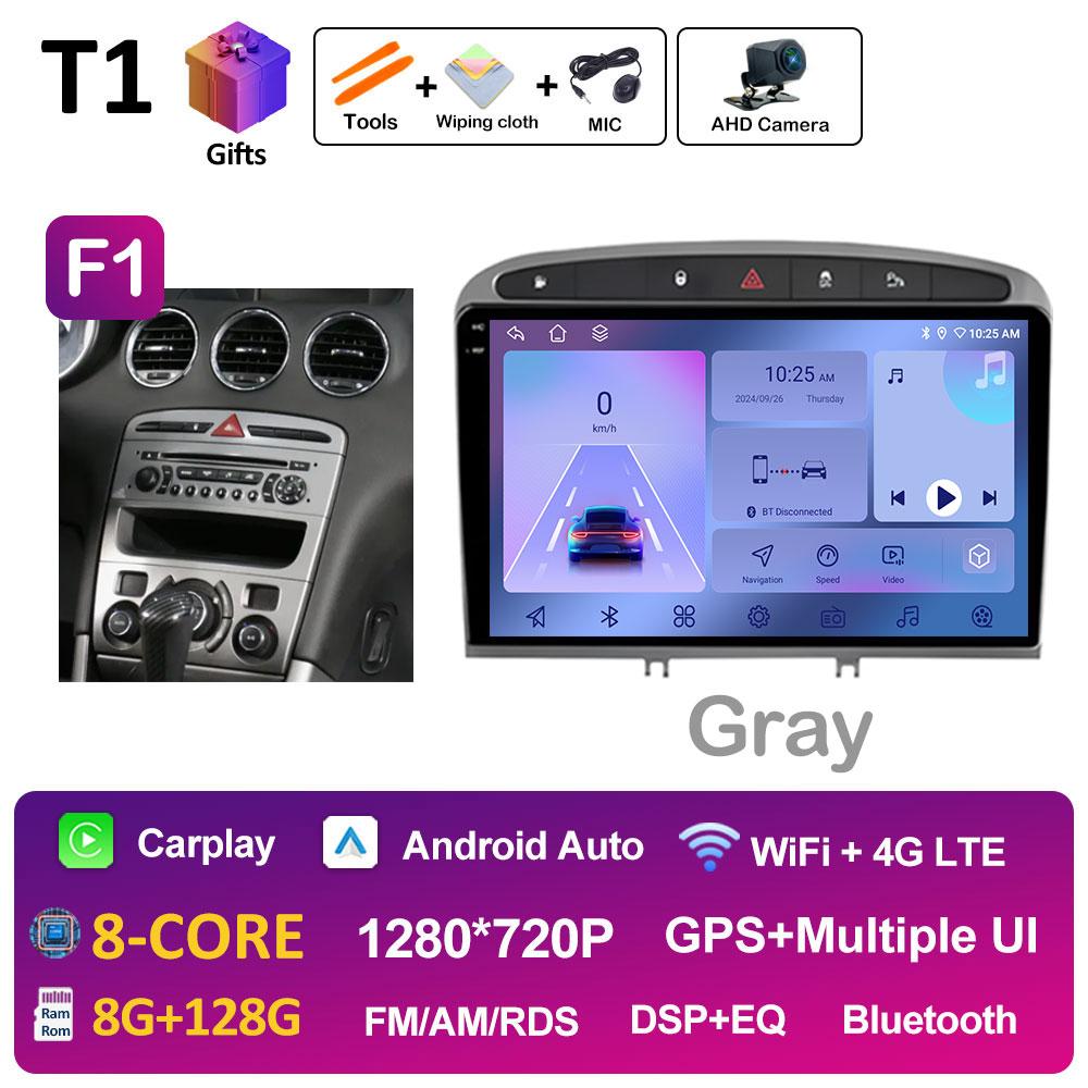 9 Inch Android Auto Car Video For Peugeot 408 308 308SW Radio Player Wireless Carplay DSP Stereo Autoradio QLED IPS Screen WIFI