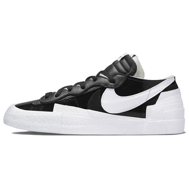 Nike x sacai Blazer Low Black Patent Men s DM6443-001 EU 36
