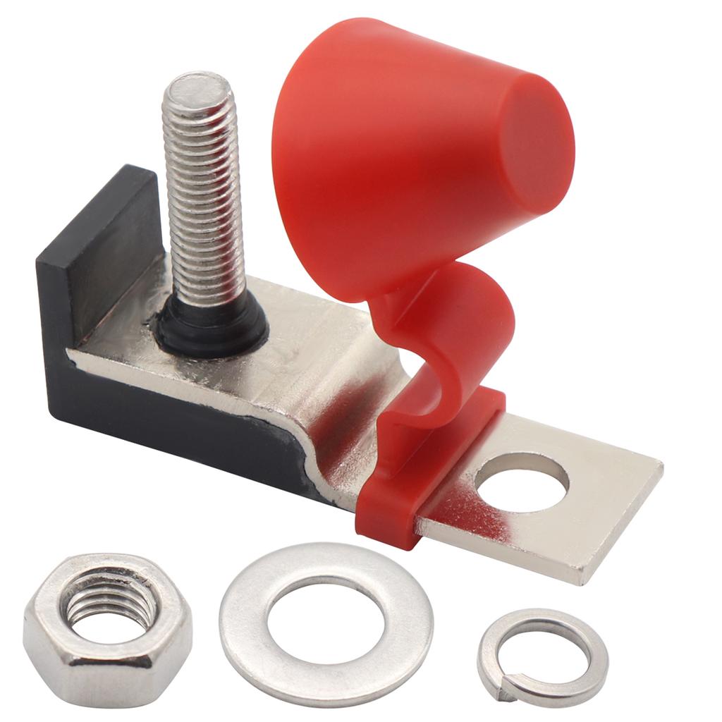 Terminal Fuse Block with Cover Single Stud M8 (5/16inch) Withstand Current Range 30A-300A