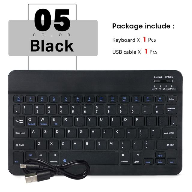 Wireless Keyboard Mouse For Ipad Samsung Xiaomi Huawei Android Tablet Portable Portuguese Arabic Korean Mini Bluetooth Keyboard