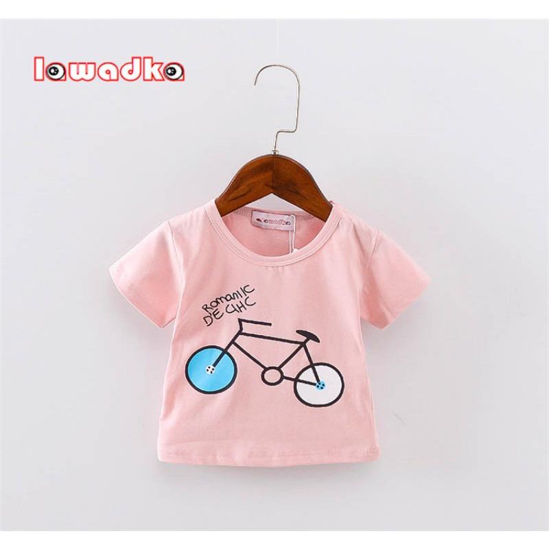 Lawadka Cotton Baby Girls Boys T Shirt Summer Tops Print Toddler Baby t shirt Casual Sport Baby Tees 1st Birthday Clothes 2024