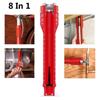 8-in-1-Reparaturwerkzeug für Spülbecken-Wasserhahnschlüssel, für Toilette, Badezimmer, Küche, Wasserhahn-Montageschlüssel, Sanitär-Demontage- und Installationsschlüsselsatz