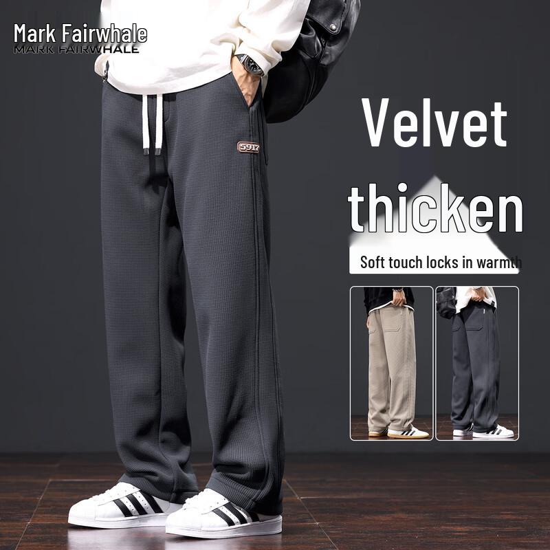 

Mark Fairwhale Men s Fleece-Lined Straight-Leg Casual Pants 3XL