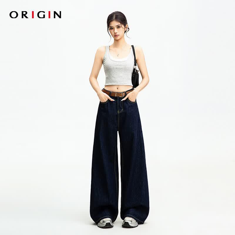 ORIGIN Women s High-Waist Wide-Leg Denim Jeans 2XL