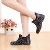 Korean Version of Jelly Fashion Women's Rain Shoes Low-top Rain Boots Short Water Boots Water Shoes Rubber Shoes Non-slip Waterproof Overshoes Garden