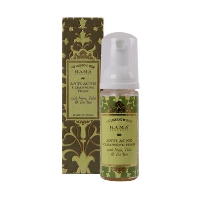 Reinigungsschaum mit Neem, Tulsi und Teebaum: gegen Akne (100 ml), Anti Akne Reinigungsschaum