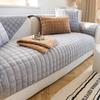 Non-Slip Plush Flannel Sofa Cushion Cover for All Seasons