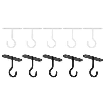 Set of 10 Gardening Balcony Rail Hook Versatile Iron Hook for Hanging Baskets On Balcony Patio Deck Railings