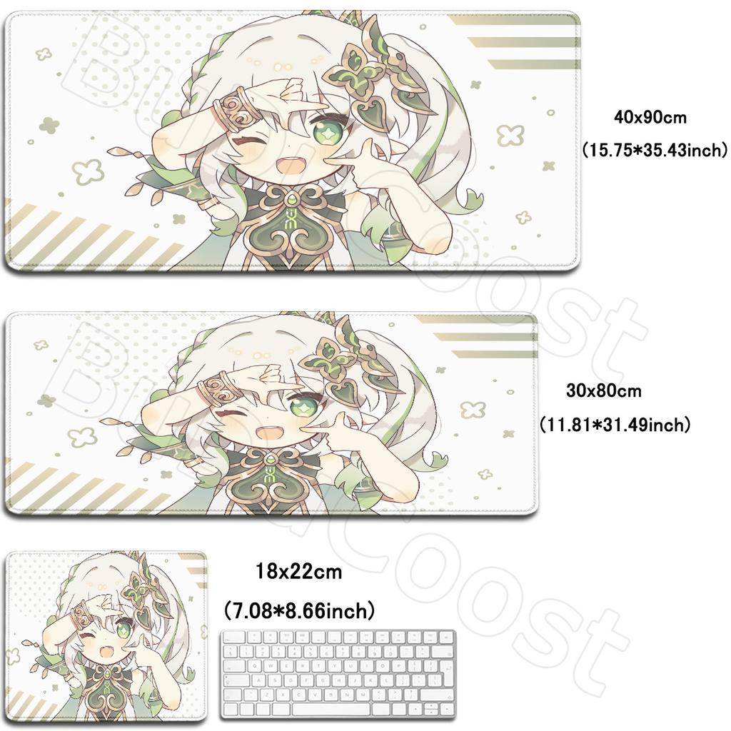 HD Printing Genshin Impact Mousepad Kawaii Anime Game Nahida Desk Mat Laptop Gaming Mouse Pad XXL 180x220mm 900x400mm Mousepads