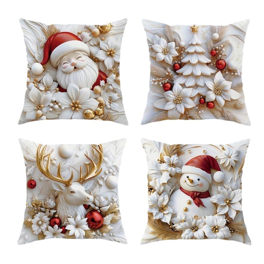 Merry Christmas, Throw Pillow Cover, Winter Holiday, Cushion Cover Sofa Decoration, Christmas Tree