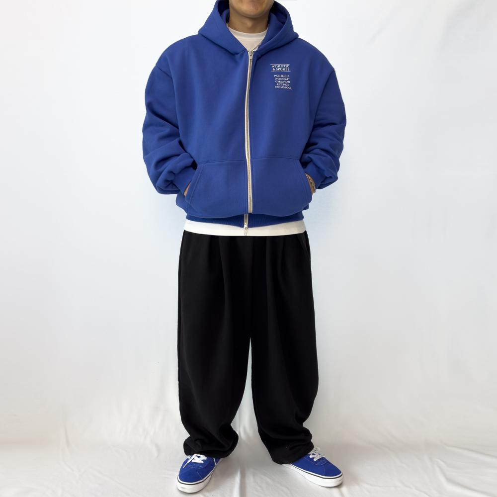 Paciencia Classic Oversized Fleece Zip-Up Hoodie
