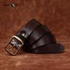 High-end Men's Genuine Leather Belt Men's First-layer Cowhide Versatile Copper Buckle Youth Casual Jeans Belt