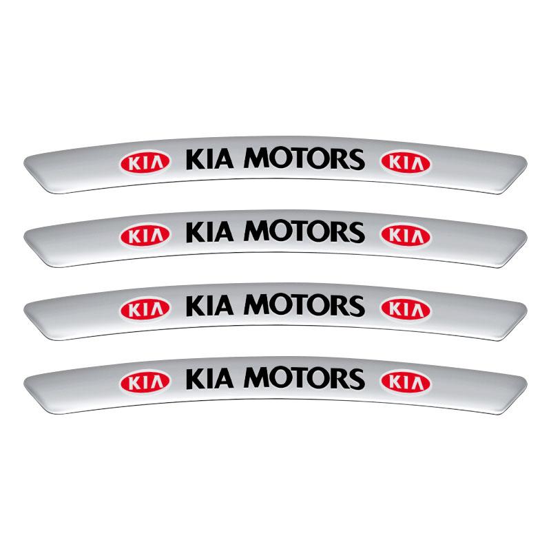 

4 шт. Алюминиевая эмблема значка автомобиля Декор дисков колесных ступиц 3D наклейки для KIA Rio Ceed Sportage Sorento k2 k3 k4 k5 k6 K7 K8 Soul Opeima KIA белый