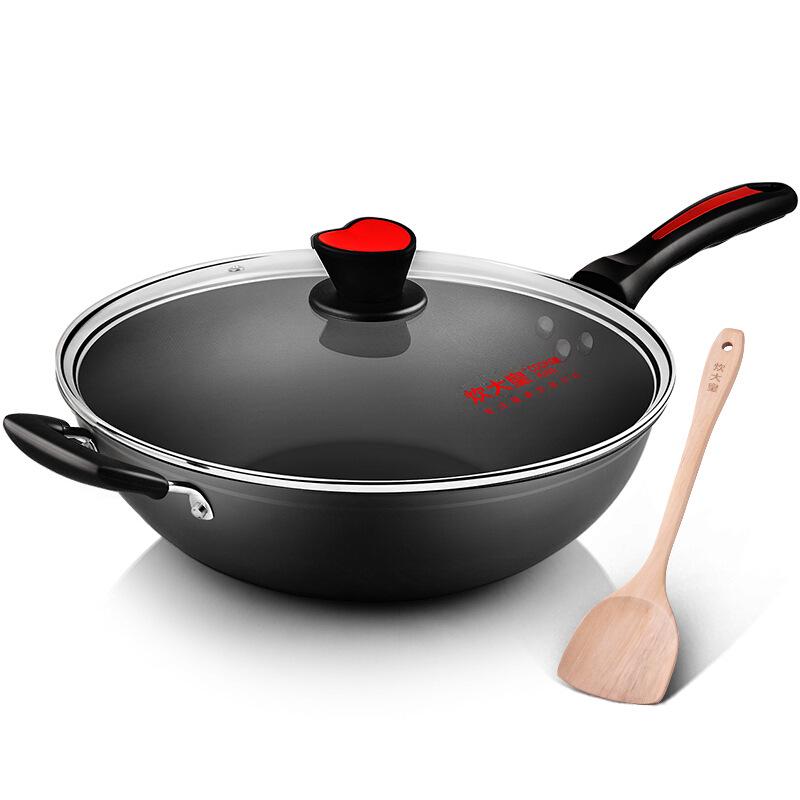 Cooking King Padella antiaderente senza fumo da 32 cm per fornelli a gas e a induzione