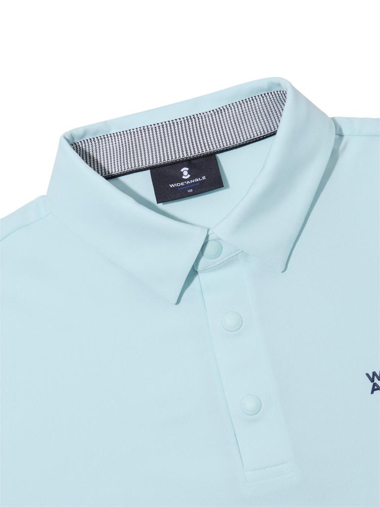 WIDEANGLE Co Essential Pk Short Sleeve Polo Shirt M_Ice Blue