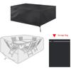 Outdoor Waterproof Oxford Cloth Table Chair Dust Proof Cover for Garden (180x120x74cm)