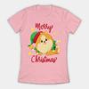 Christmas Pomeranian Merry Xmas Womens TShirt