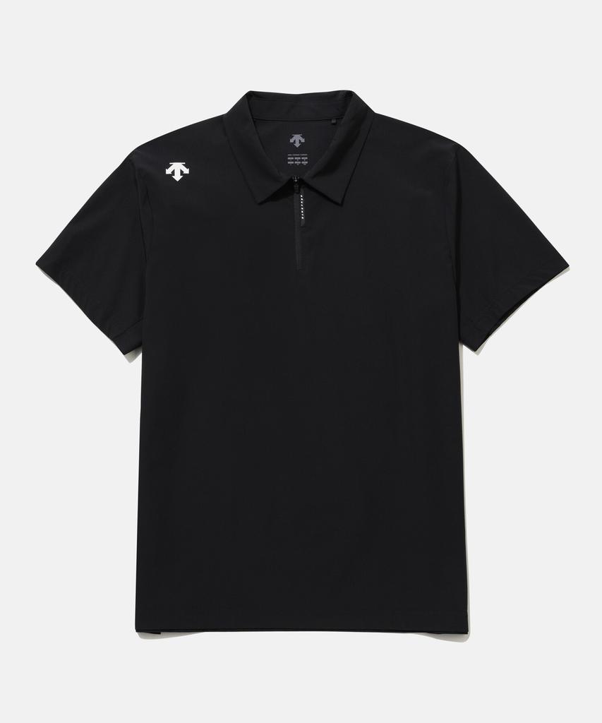 DESCENTE Training Cooling Tricot Polo Short Sleeve T-Shirt Black Sr211Tps41