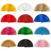 Fashion Folding Fan Spanish Vintage Solid Color Wooden Hand Fan for Parties