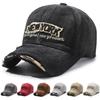 Washed Cotton Broken Hole Baseball Cap Sun Protection Duckbill Cap  For Man Women Fashion