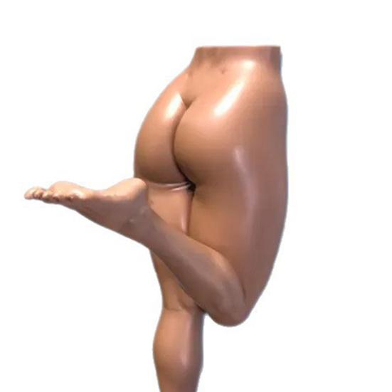 Yousheng Vtipný nástěnný hák na lidské tělo 5 palců Drzá socha Držák na ručníky a klíče do koupelny Vstupní hala Sexuální nohy a hák na tělo pro domácí dekoraci