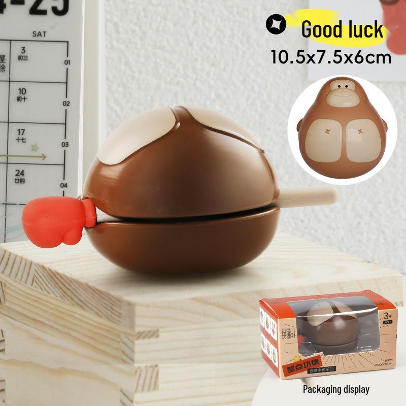 Influencer Toy: Beautiful Kun Kun Chicken Wooden Fish Ornament & De-stress Artifact