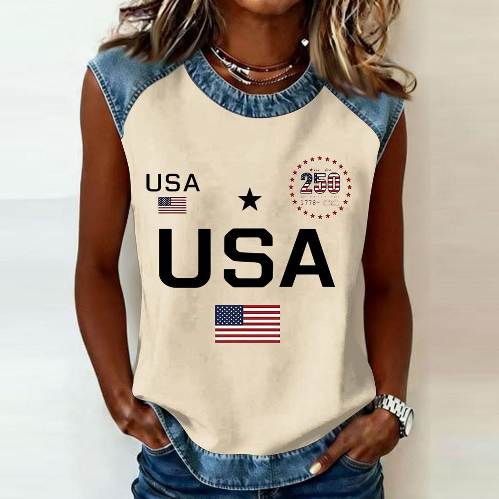 Camiseta informal de manga larga para mujer con cuello redondo y estampado